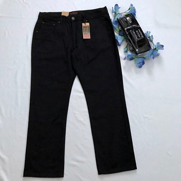 American Studio NWT Black Wash Straight Fit Jeans Men Various - Picture 2 of 8